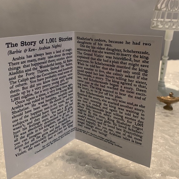 💕VINTAGE Barbie #874 Arabian Nights 🧞‍♀️RARE SET🧞‍♀️ - Picture 5 of 6